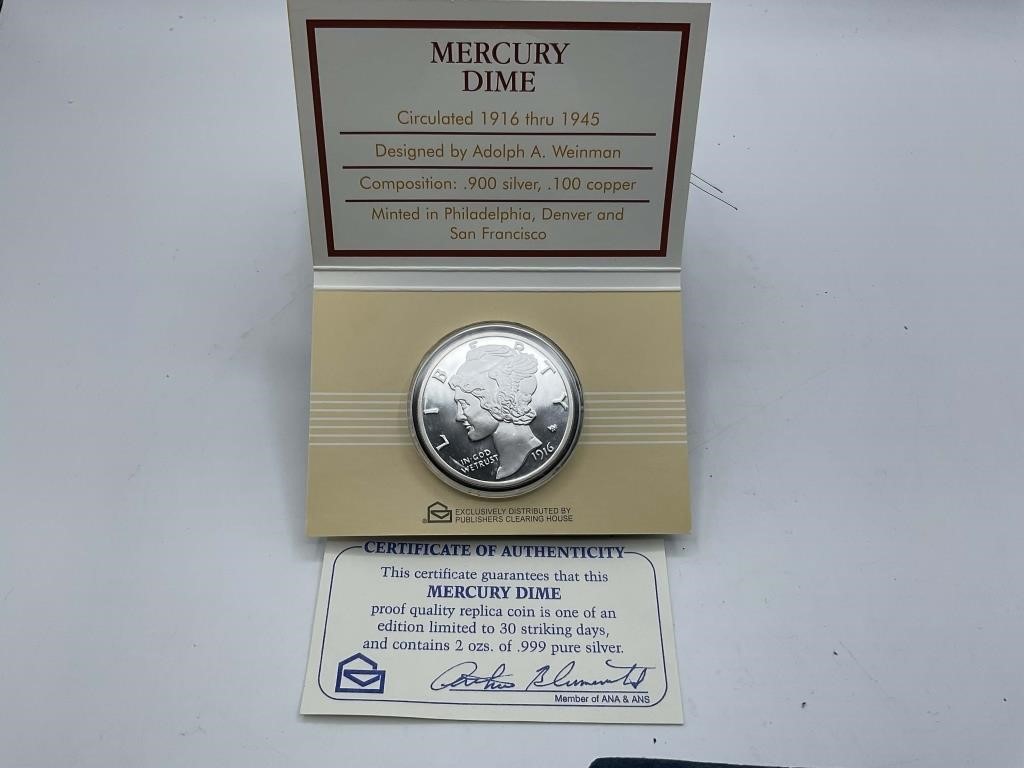 Collectibles, Coins, Medillions, Silver etc Auction