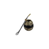 Yerba Mate Tea Gourd and Straw Strainer