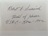 Robert E. Simanek original signature