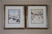 Clarence Gagon Set of Framed Prints