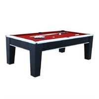 Hathaway Mirage 7.5-ft Pool Table, Black and Silve