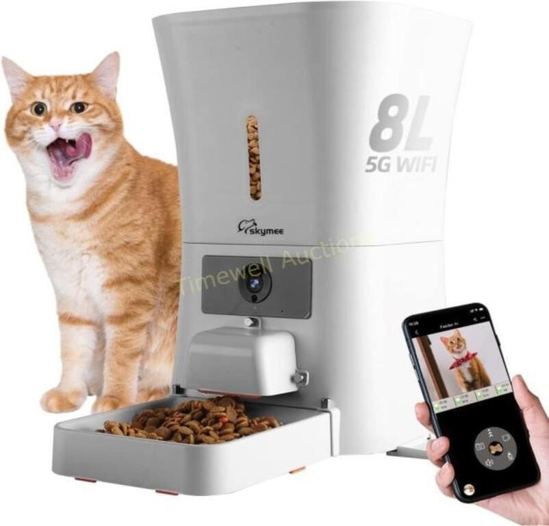 SKYMEE 8L/12L Smart Pet Feeder & Camera 5G 8L