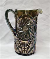 Cambridge #2699 Green Dbl. Star "Buzz Saw" Tankard