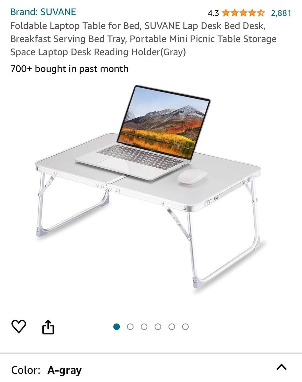 Foldable Laptop Table for Bed