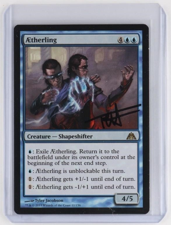 **SIGNED** AETHERLING MAGIC THE GATHERING CARD