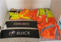 (7) Safety Vests & (2) GMC Insignias