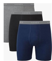 Hanes Men's 4 Pack Boxer Briefs, L