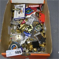 Large Lot of Assorted Pinbacks, Patches & Medals