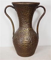 Faux Hammered Brass Composite 24" Urn Pot