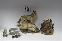Wolf Figurine Lot