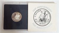 1997 Royal Canadian Mint Sterling Silver 10¢ Coin