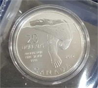 2012 Royal Canadian Mint $20 Fine Silver Coin