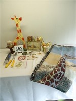 Giraffe Bank, Throw, Candle Figurines, Dispenser