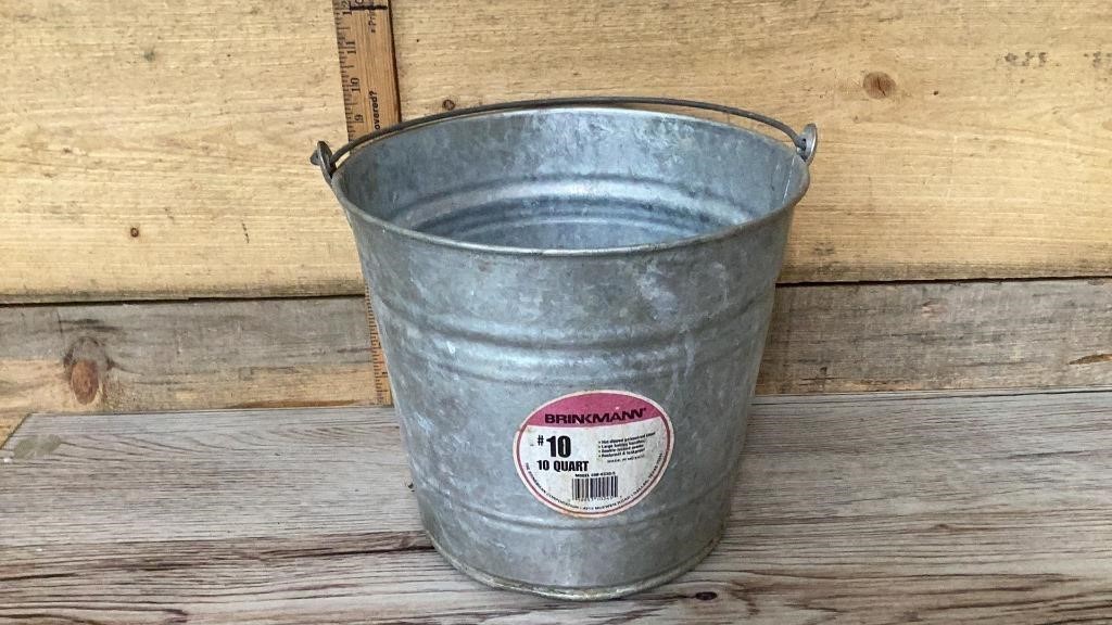 galvanized bucket