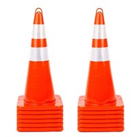 12Pack Traffic Safety Cones 28'' incheS