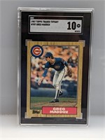 1987 Topps Traded Tiffany Greg Maddux RC SGC 10