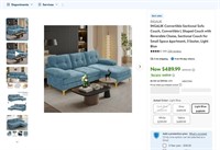 E7139  INGALIK Convertible Sectional Sofa, L-Shape