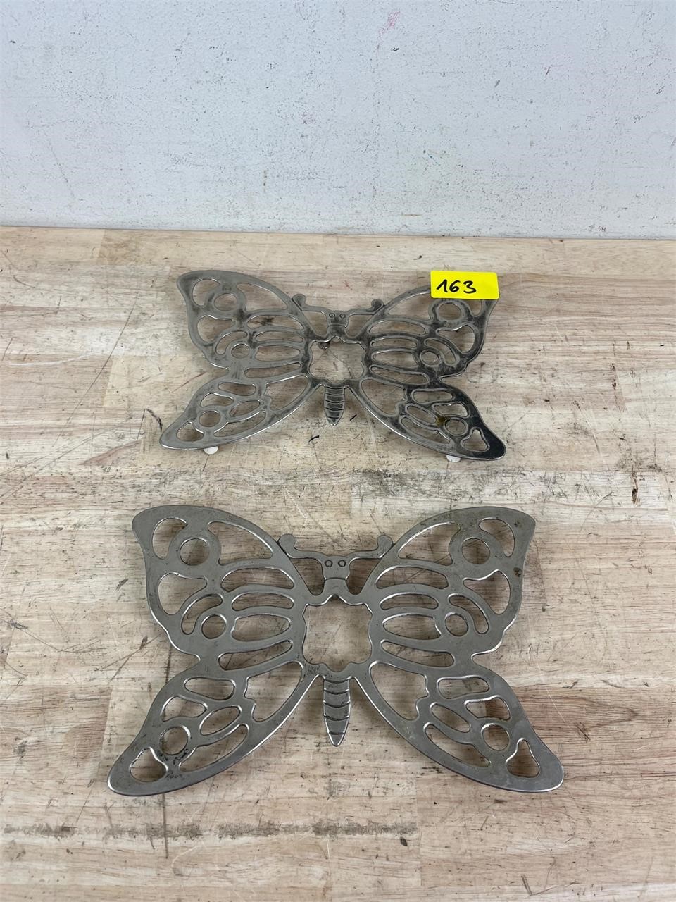 Silverplated Metal Butterfly Trivet