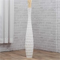 Leewadee Large White 36'' Vase