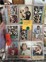 LOT OF TOPPS 1974 FOOTBALL CARDS