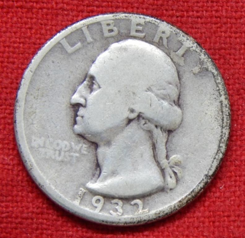 1932 D Washington Silver Quarter - Key Date