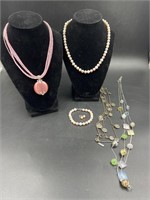 Premier Designs Soft Rose Beaded Necklace
