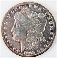 Coin 1890-CC  Morgan Silver Dollar Very Good