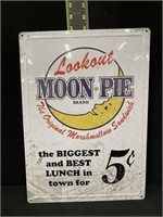 Moon Pie Metal Advertising Sign