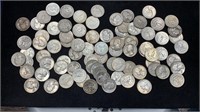 (83) Various Date Washington Silver Quarters