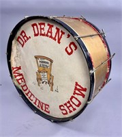 Antique Dr. Deans Medicine Show Drum
