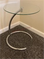 Glass Top Side Table