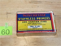 Winchester No. 116 Primers 100ct SEALED