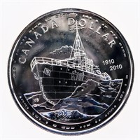 2010 $1 The Canadian Navy, 100th Anniversary - Sil