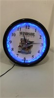 Windsor Canadian Neon wall clock -light