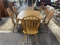 Tell City Table And Six Chairs, Like New