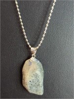 925 stamped 24-in necklace with pendant