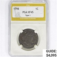 1798 Draped Bust Large Cent PGA XF45 Type 1