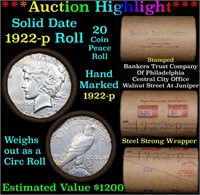 ***Auction Highlight*** Full solid date 1922-p Pea