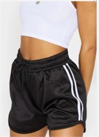 Woman's Lg Black Jogging Shorts Black