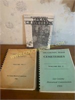 Texas Graveyards and Lee County Cemetery books