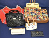 Lot of 7 - Bags, Purses, and Clutches