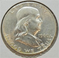 1960 FRANKLIN HALF DOLLAR  BU