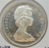 1966 CANADA SILVER DOLLAR GEM