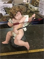 CUPID STATUE DAMAGE TO HAIR