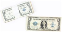 Coin 100 Silver Certificates & 1 Large Note