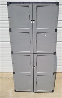 Rubbermaid Plastic Storage Cabinet With Shelves