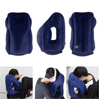Inflatable Air Cushion Travel Pillow Headrest Chin