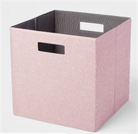 13 x 13 Fabric Bin Rose Texture - Brightroom