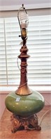 1960'S CERAMIC TABLE LAMP - NO SHADE