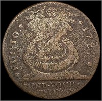1787 Fugio Large Cent NICELY CIRCULATED